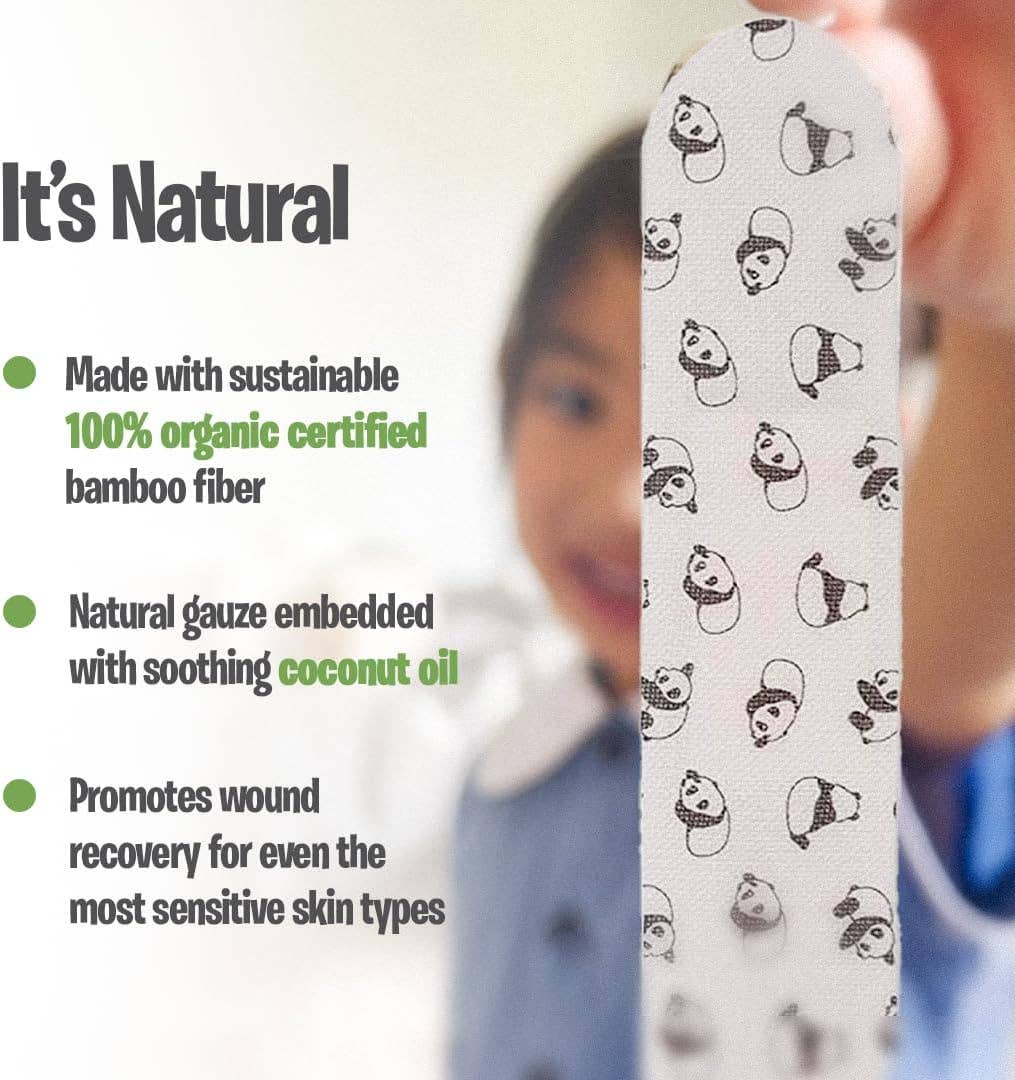 PATCH Adhesive Bandages Panda Coconut Oil Kids (20pk)
