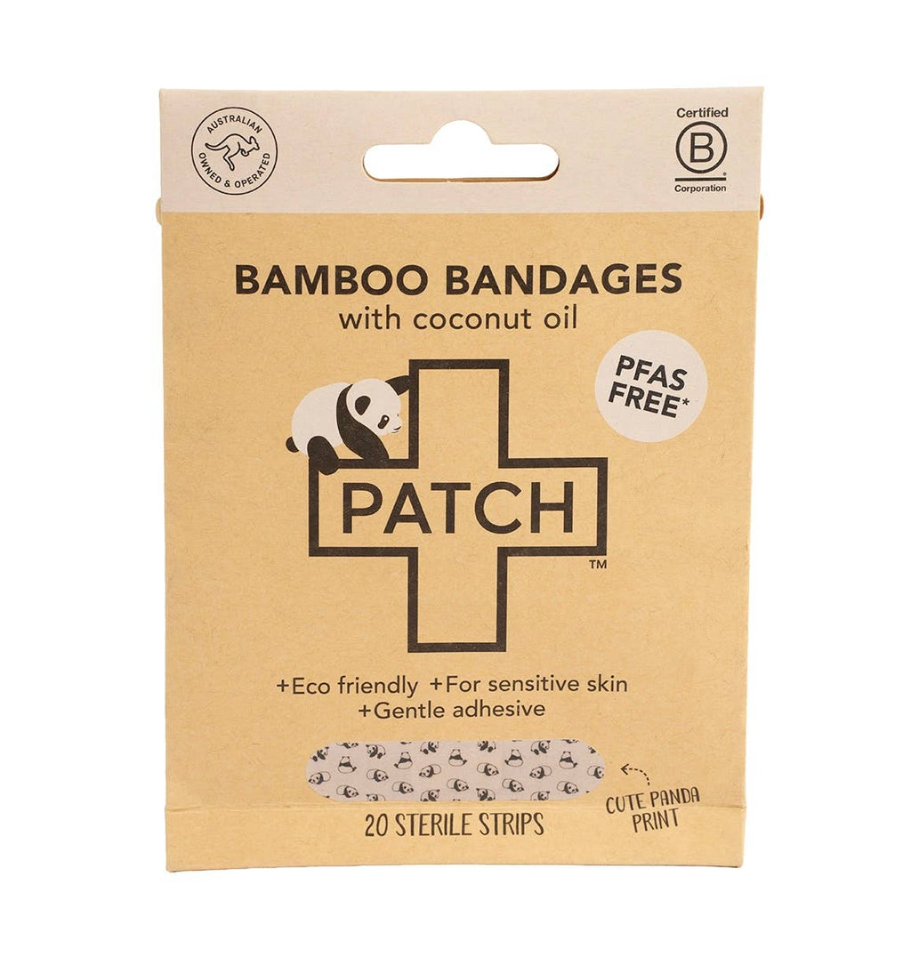 PATCH Adhesive Bandages Panda Coconut Oil Kids (20pk)