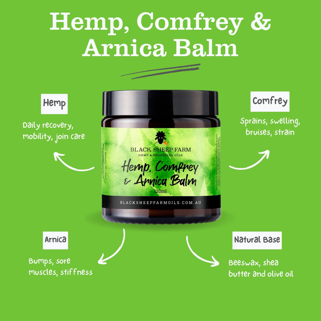 Hemp, Comfrey and Arnica Balm