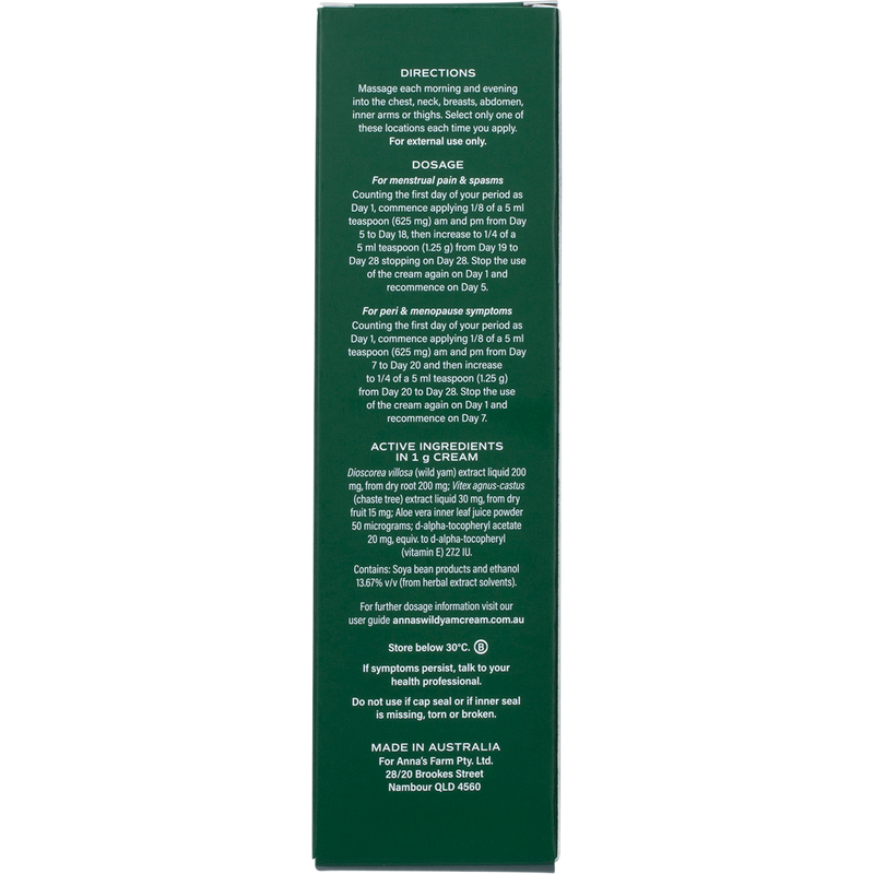 ANNA'S Wild Yam Cream (100g)