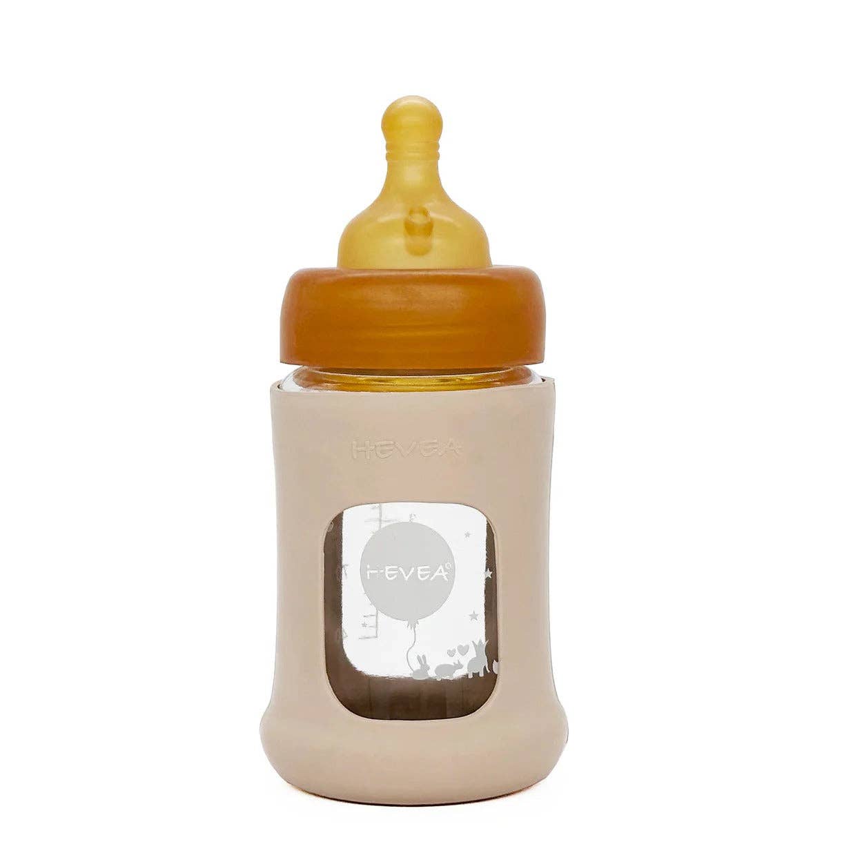 Wide Neck Baby Glass Bottle with Sleeve 150ml Single-Pack